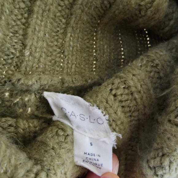 Caslon olive green turtle neck sweater - Picture 4 of 7